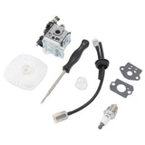 Leaf Blower Carburetor Kit Gasket Primer Bulb Cover Fuel Line Assembly Filter A021003660 for PB 250 - Extra Image