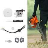 Leaf Blower Carburetor Kit Gasket Primer Bulb Cover Fuel Line Assembly Filter A021003660 for PB 250 - Extra Image