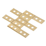 30PCS Lawn Mower Endurance Blade Set Stainless Steel Titanium Blades for Worx Landroid Robotic Lawn Mower - Side View
