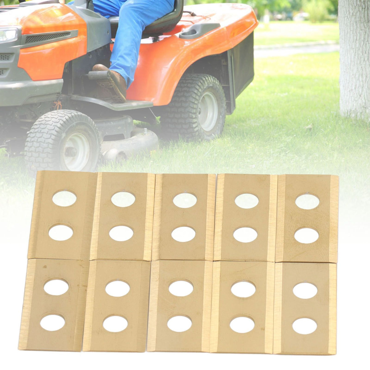 30PCS Lawn Mower Endurance Blade Set Stainless Steel Titanium Blades for Worx Landroid Robotic Lawn Mower