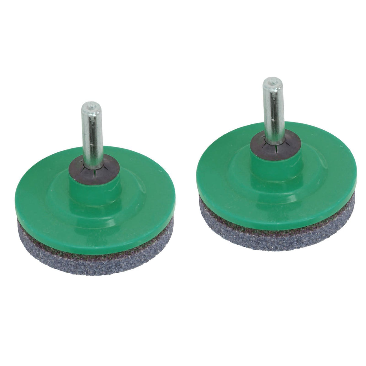 2Pcs Lawn Mower Blade Sharpener Stainless Steel ABS Drill Blade Accessories for Garden Courtyard Green