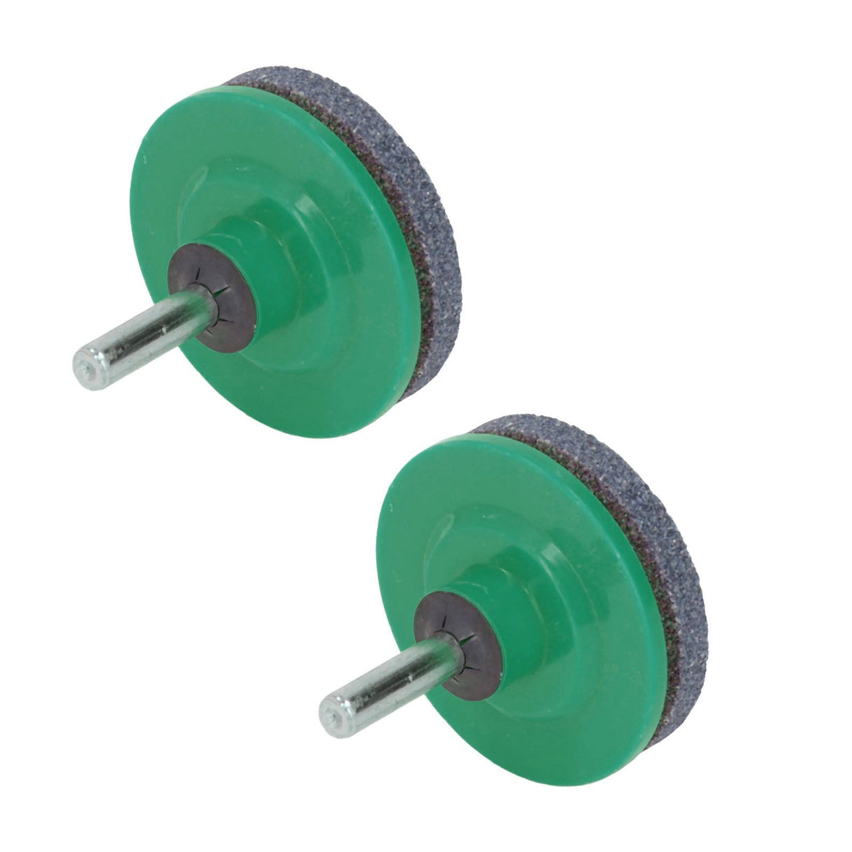 2Pcs Lawn Mower Blade Sharpener Stainless Steel ABS Drill Blade Accessories for Garden Courtyard Green