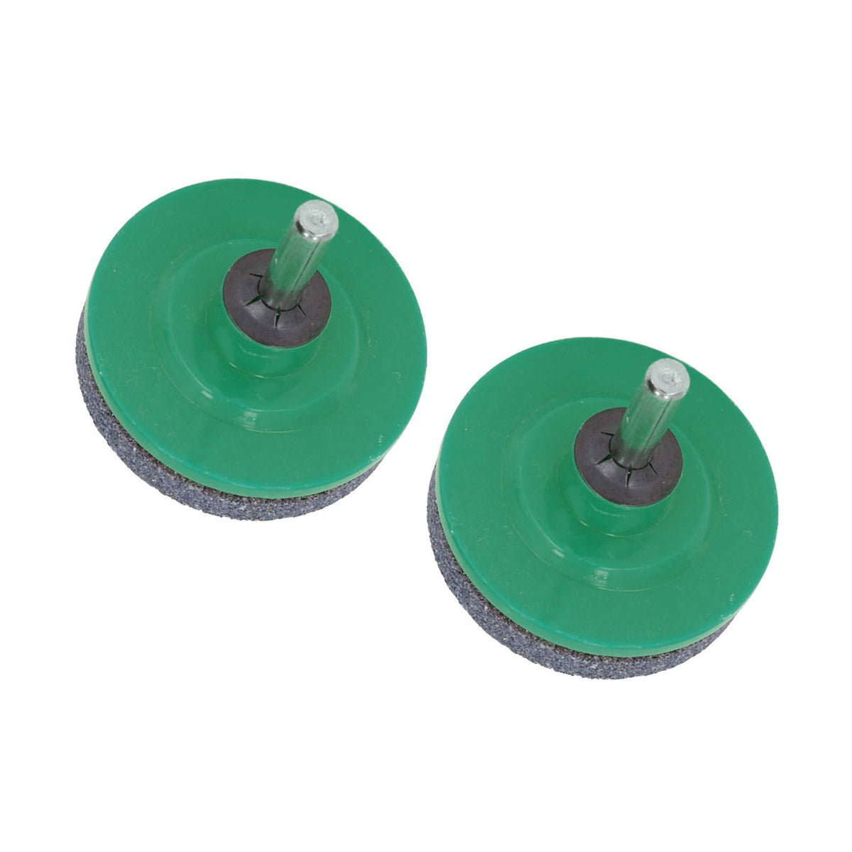 2Pcs Lawn Mower Blade Sharpener Stainless Steel ABS Drill Blade Accessories for Garden Courtyard Green