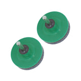 2Pcs Lawn Mower Blade Sharpener Stainless Steel ABS Drill Blade Accessories for Garden Courtyard Green - 45-Degree Angle