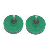 2Pcs Lawn Mower Blade Sharpener Stainless Steel ABS Drill Blade Accessories for Garden Courtyard Green