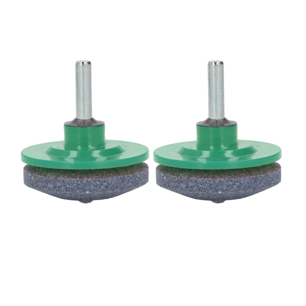 2Pcs Lawn Mower Blade Sharpener Stainless Steel ABS Drill Blade Accessories for Garden Courtyard Green