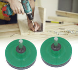 2Pcs Lawn Mower Blade Sharpener Stainless Steel ABS Drill Blade Accessories for Garden Courtyard Green - Extra Image