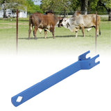 Electric Fence Strainer Handle Steel Fence Tightener Tool for Husbandry Pasture Fence 28.4x4.5x3cm/11.18x1.77x1.18in