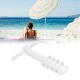 Beach Umbrella Sand Anchor Multifunction Safe Umbrella Holder Stand with 5 Spiral Screw for Beach Lawn Water Park