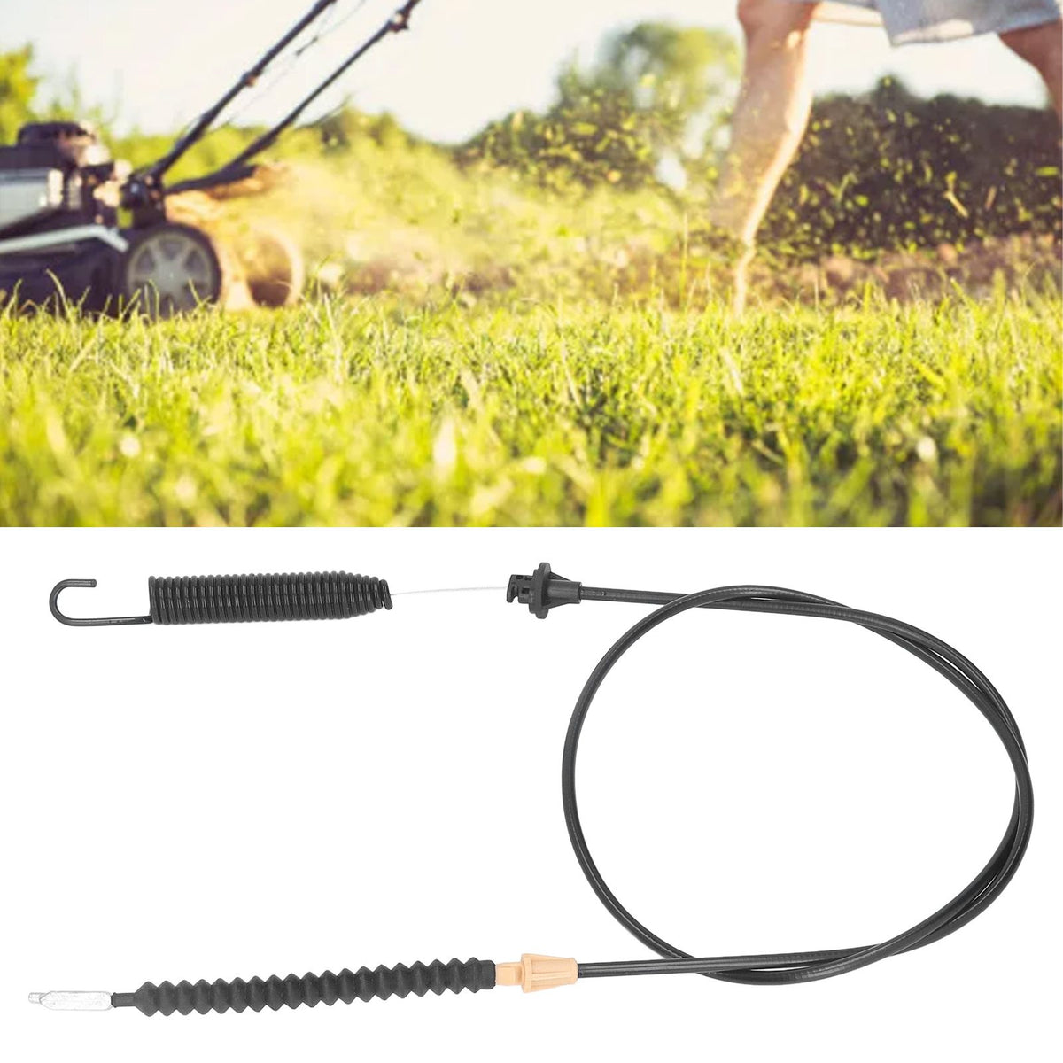 Deck Engagement Cable with Spring for MTD 700 Series Lawn Mower Tractors 74604173D 74604173E 74605140