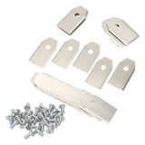 30PCS Stainless Steel Lawn Mower Blade Silver Weather Resistant Lawn Mower Replacement Blade for Husqvarna