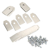30PCS Stainless Steel Lawn Mower Blade Silver Weather Resistant Lawn Mower Replacement Blade for Husqvarna - Extra Image