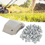 30PCS Stainless Steel Lawn Mower Blade Silver Weather Resistant Lawn Mower Replacement Blade for Husqvarna - Extra Image