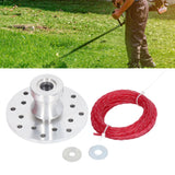 Trimmer Head Aluminum Multiple Holes with Twisted Ropes Strimmer Accessories for Titan Pro Brush Cutters