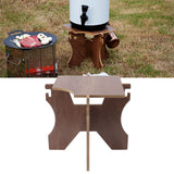 Outdoor Camping Bucket Rack MDF Cup Hanging Design Folding Portable Storage Rack for Hiking Picnics