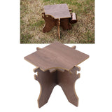 Outdoor Camping Bucket Rack MDF Cup Hanging Design Folding Portable Storage Rack for Hiking Picnics