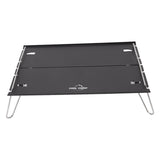 Outdoor Folding Table Aluminum Alloy Stainless Steel Black Portable Picnic Table for Camping Traveling Mountaineering