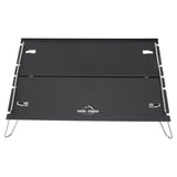 Outdoor Folding Table Aluminum Alloy Stainless Steel Black Portable Picnic Table for Camping Traveling Mountaineering