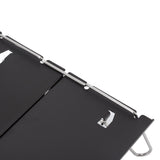 Outdoor Folding Table Aluminum Alloy Stainless Steel Black Portable Picnic Table for Camping Traveling Mountaineering