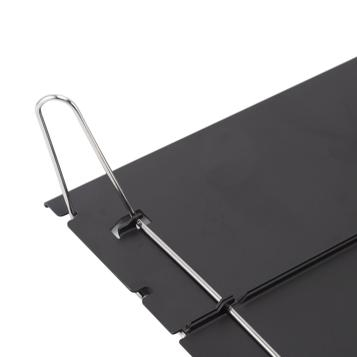 Outdoor Folding Table Aluminum Alloy Stainless Steel Black Portable Picnic Table for Camping Traveling Mountaineering