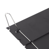 Outdoor Folding Table Aluminum Alloy Stainless Steel Black Portable Picnic Table for Camping Traveling Mountaineering