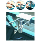 Sun Umbrella Mounting Clip Iron Parasol Fixing Clip Clamp Truck Umbrella Stand Clip for Balcony Railing - Extra Image