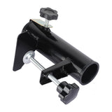 Umbrella Clamp Steel Outdoor Stable Umbrella Clip for Garden Yard Fishing Rod Black - Top-Down View