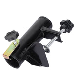 Umbrella Clamp Steel Outdoor Stable Umbrella Clip for Garden Yard Fishing Rod Black