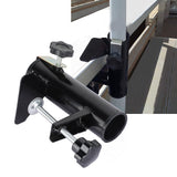 Umbrella Clamp Steel Outdoor Stable Umbrella Clip for Garden Yard Fishing Rod Black - Extra Image