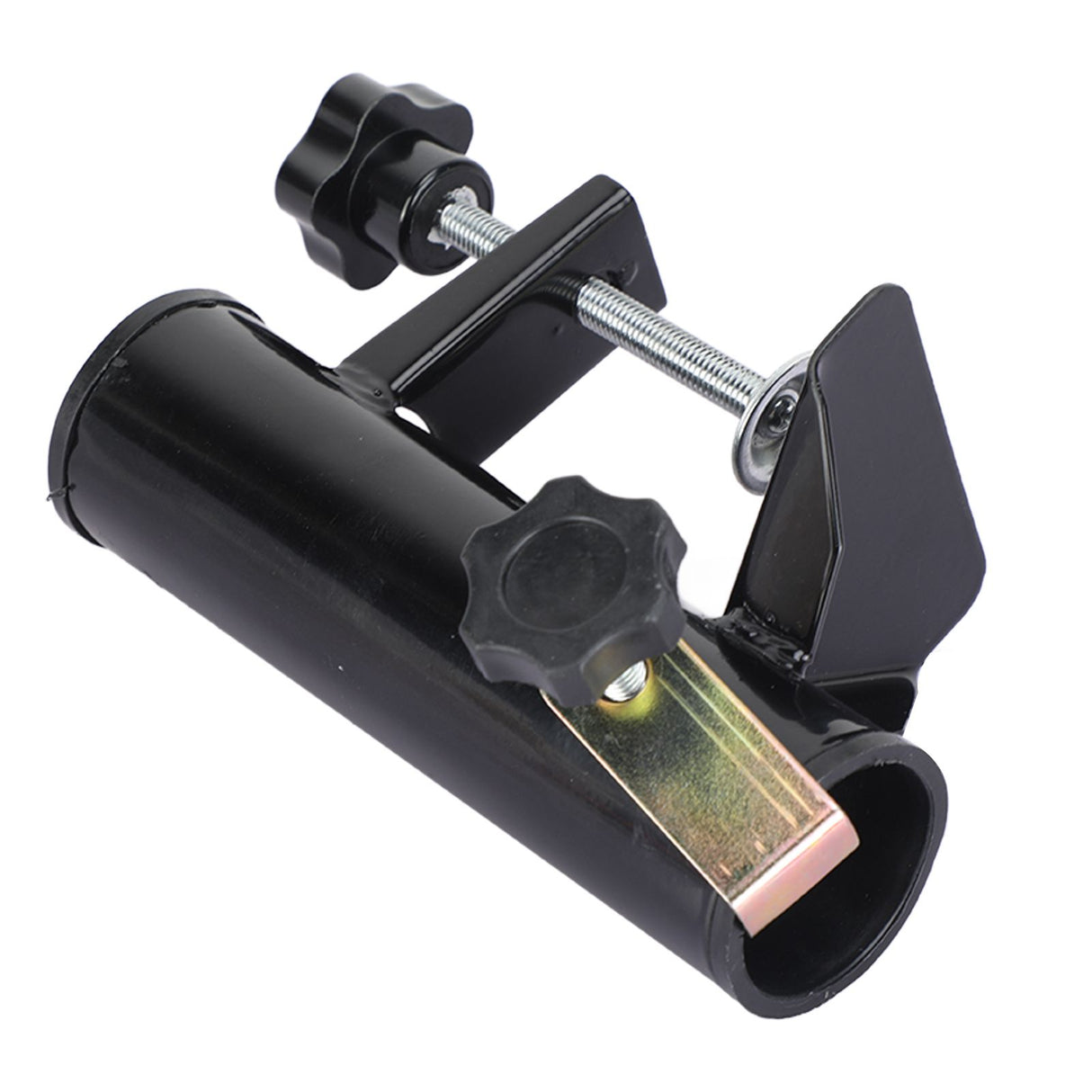 Umbrella Clamp Steel Outdoor Stable Umbrella Clip for Garden Yard Fishing Rod Black