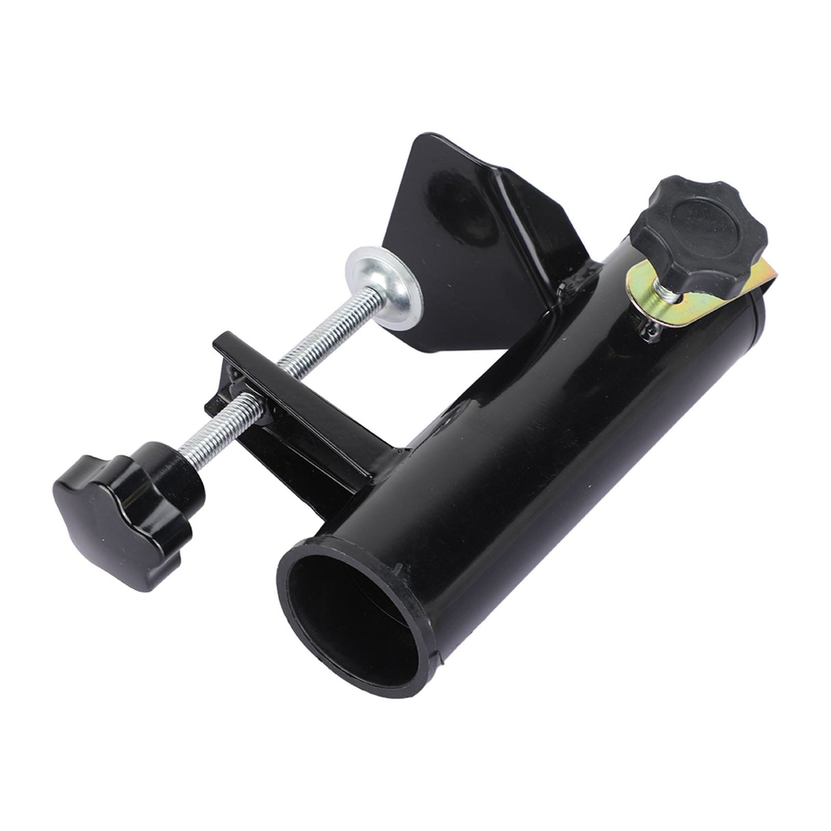 Umbrella Clamp Steel Outdoor Stable Umbrella Clip for Garden Yard Fishing Rod Black