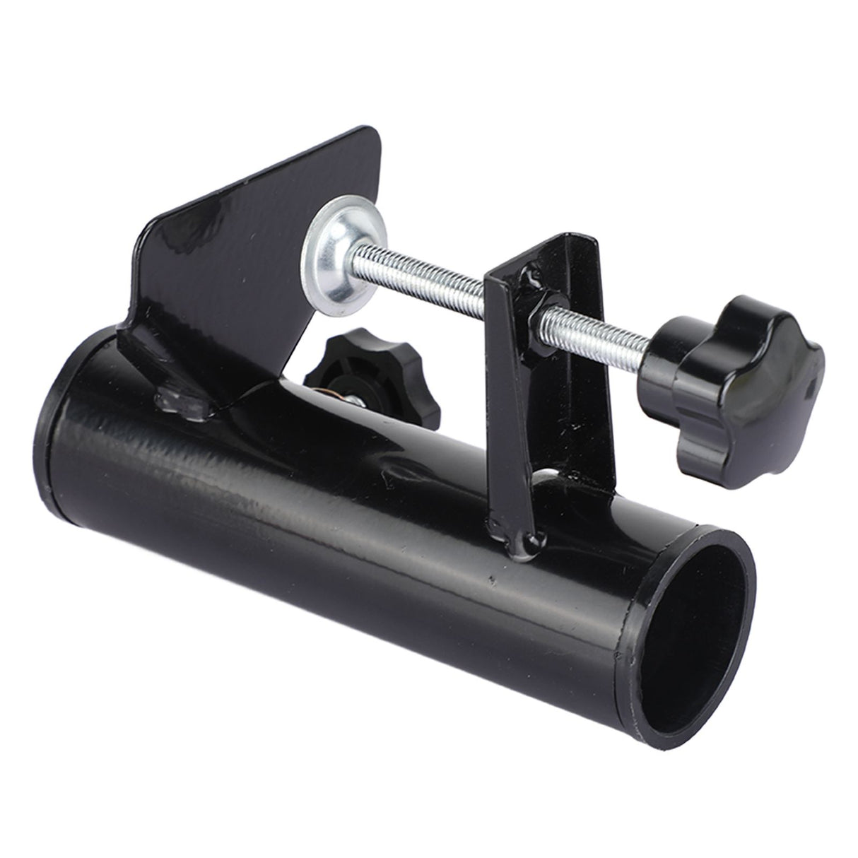 Umbrella Clamp Steel Outdoor Stable Umbrella Clip for Garden Yard Fishing Rod Black