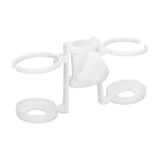 Beach Umbrella Cup Holder Lightweight Durable Sunumbrella Hanging Drink Holder for Beach Traveling White