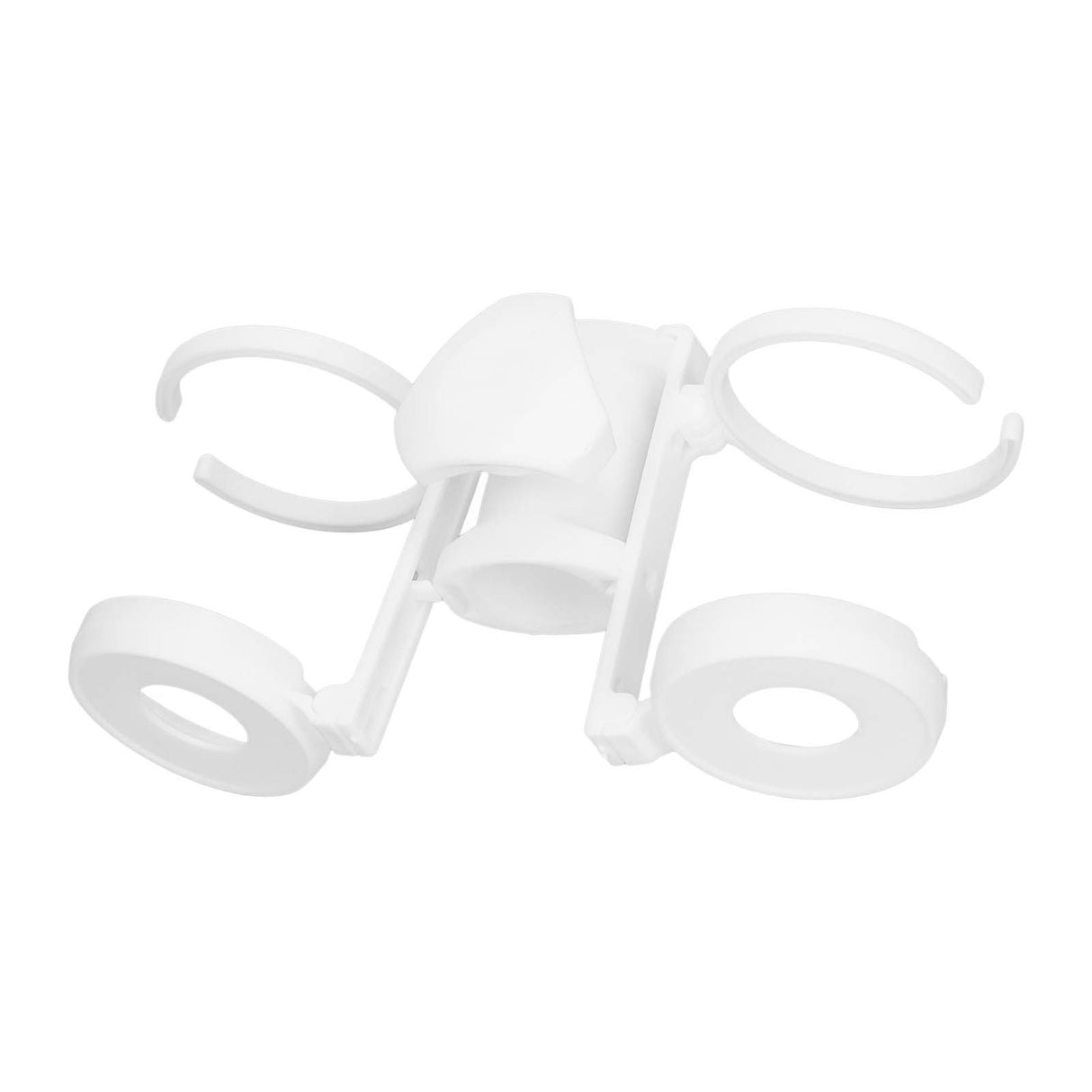 Beach Umbrella Cup Holder Lightweight Durable Sunumbrella Hanging Drink Holder for Beach Traveling White