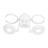 Beach Umbrella Cup Holder Lightweight Durable Sunumbrella Hanging Drink Holder for Beach Traveling White