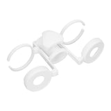Beach Umbrella Cup Holder Lightweight Durable Sunumbrella Hanging Drink Holder for Beach Traveling White