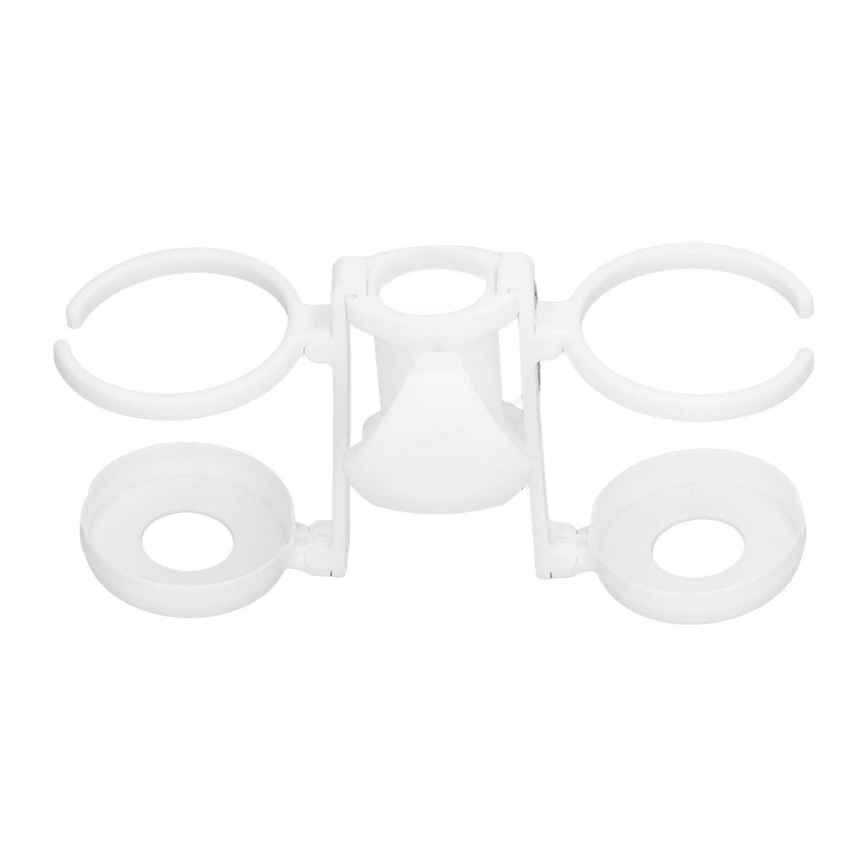 Beach Umbrella Cup Holder Lightweight Durable Sunumbrella Hanging Drink Holder for Beach Traveling White