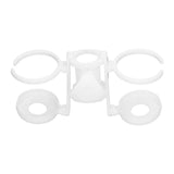 Beach Umbrella Cup Holder Lightweight Durable Sunumbrella Hanging Drink Holder for Beach Traveling White