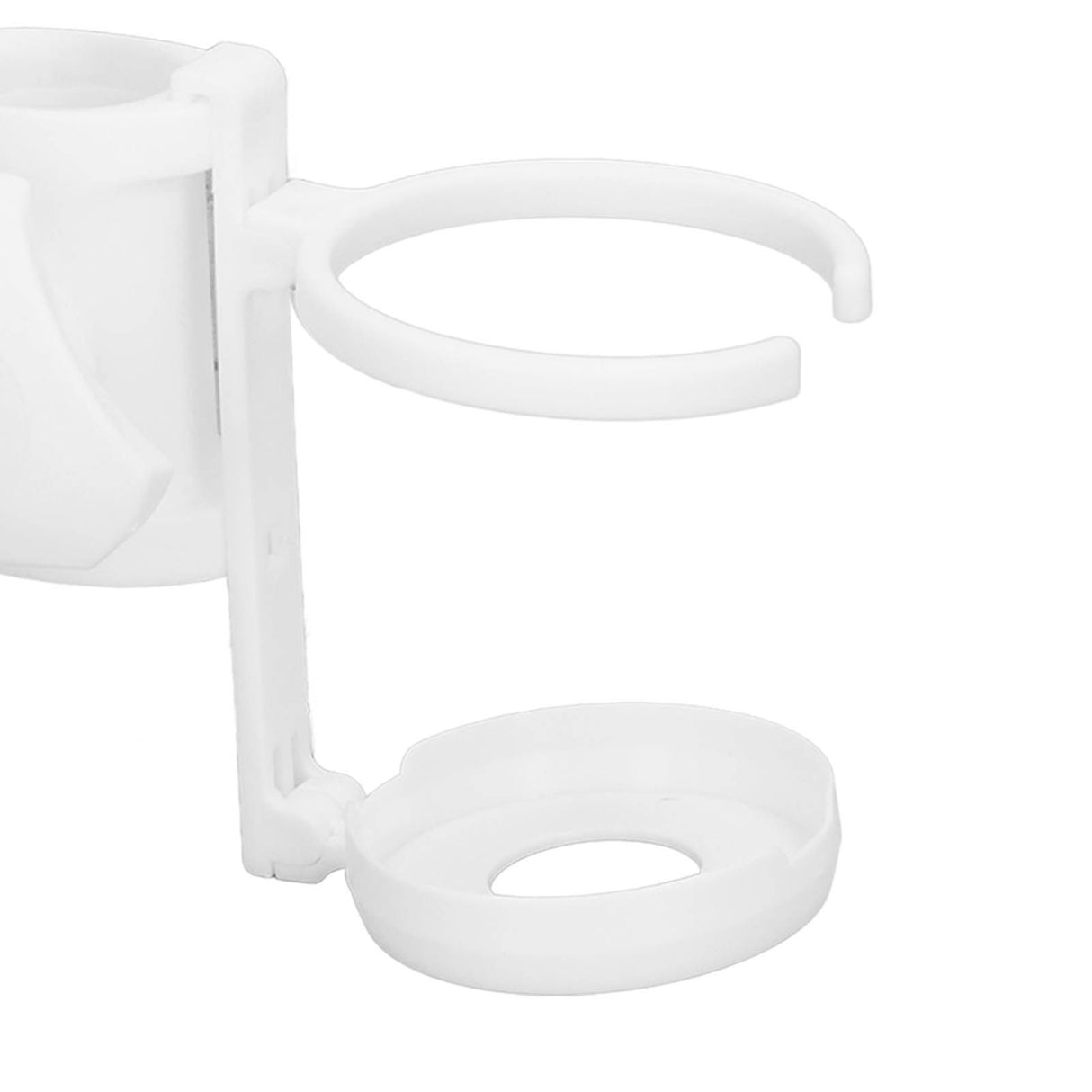 Beach Umbrella Cup Holder Lightweight Durable Sunumbrella Hanging Drink Holder for Beach Traveling White