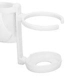 Beach Umbrella Cup Holder Lightweight Durable Sunumbrella Hanging Drink Holder for Beach Traveling White - Extra Image