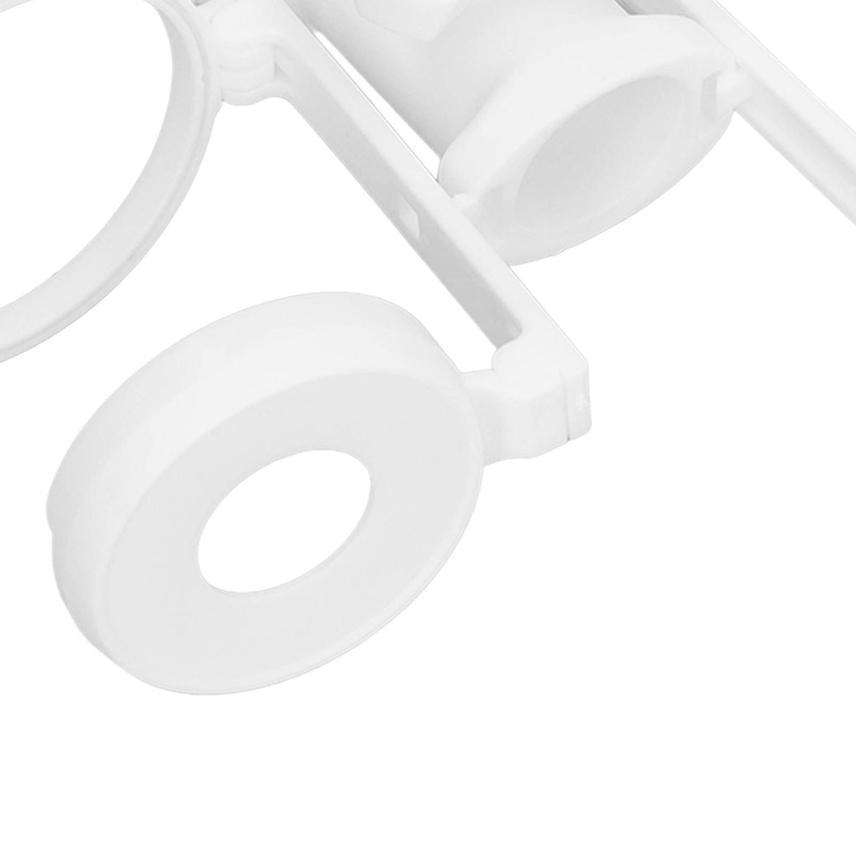 Beach Umbrella Cup Holder Lightweight Durable Sunumbrella Hanging Drink Holder for Beach Traveling White