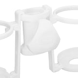 Beach Umbrella Cup Holder Lightweight Durable Sunumbrella Hanging Drink Holder for Beach Traveling White