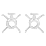 2Pcs Plastic Beach Umbrella Hanging Hook Umbrella Hanger 4 Prong Towel Hat Sunglasses Holder White