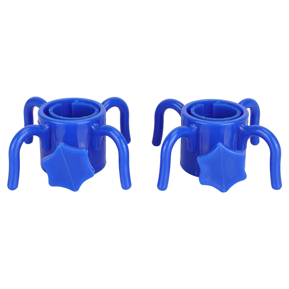 2Pcs Plastic Beach Umbrella Hanging Hook Umbrella Hanger 4 Prong Towel Hat Sunglasses Holder Blue