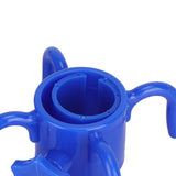 2Pcs Plastic Beach Umbrella Hanging Hook Umbrella Hanger 4 Prong Towel Hat Sunglasses Holder Blue