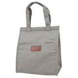 Aluminum Foil Simple Thermal Insulation Lunch Box Bag Oxford Cloth Large Capacity Thickened Bento Bag Grey - Top-Down View