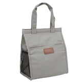 Aluminum Foil Simple Thermal Insulation Lunch Box Bag Oxford Cloth Large Capacity Thickened Bento Bag Grey