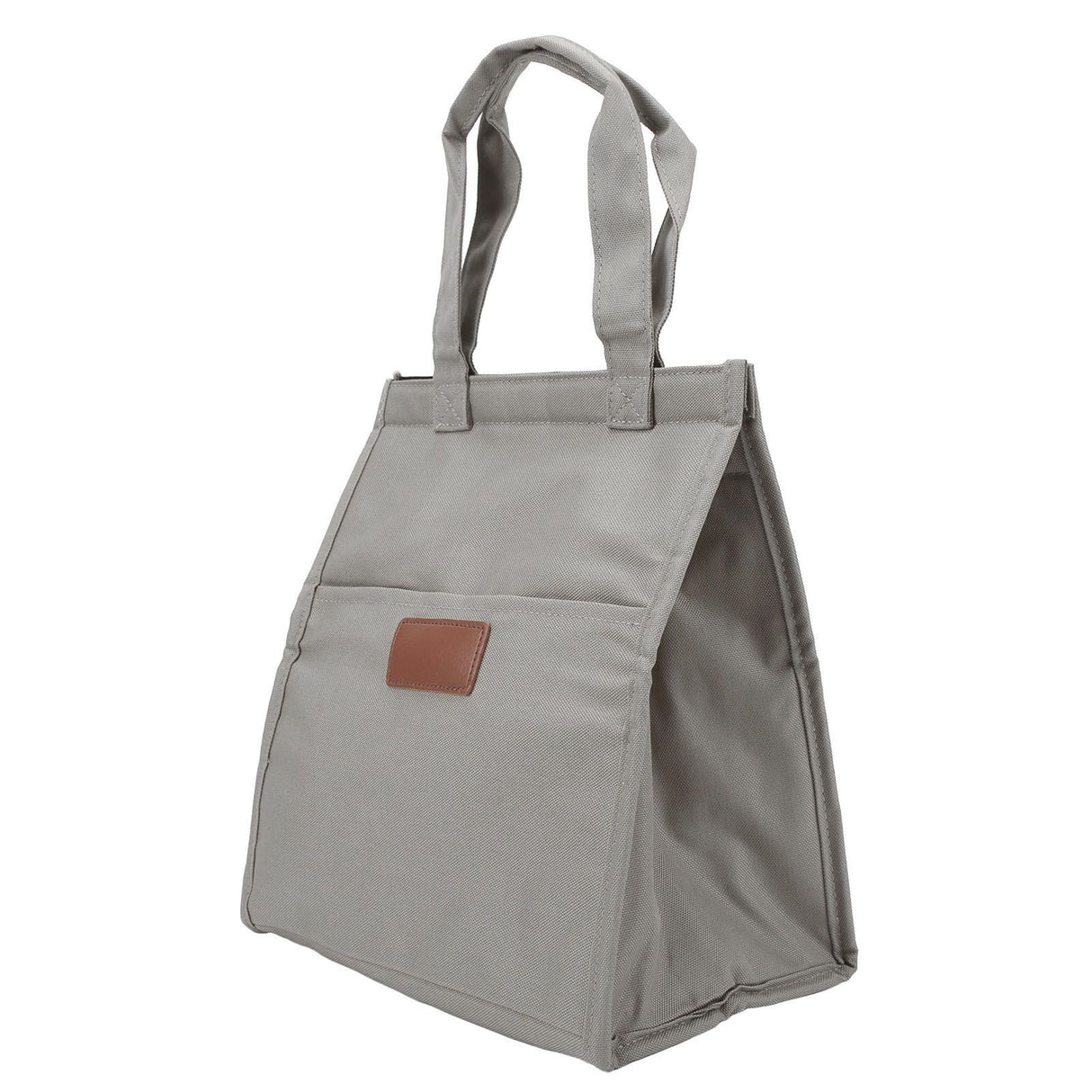 Aluminum Foil Simple Thermal Insulation Lunch Box Bag Oxford Cloth Large Capacity Thickened Bento Bag Grey