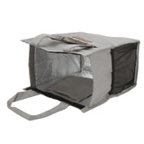 Aluminum Foil Simple Thermal Insulation Lunch Box Bag Oxford Cloth Large Capacity Thickened Bento Bag Grey