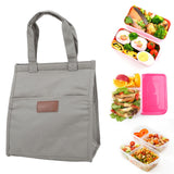 Aluminum Foil Simple Thermal Insulation Lunch Box Bag Oxford Cloth Large Capacity Thickened Bento Bag Grey